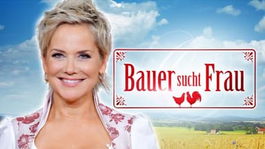 Inka Bause und das "Bauer sucht Frau"-Logo