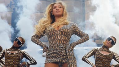 Beyoncé bei ihrem Konzert im Hamburger Volksparkstadion