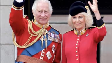 König Charles III. und Königin Camilla bei Trooping The Colour 2023