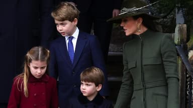 Prinzessin Charlotte, Prinz George und Prinz Louis mit ihrer Mama Prinzessin Kate.