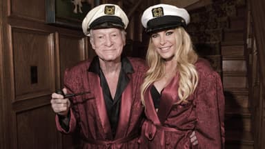 Hugh Hefner mit Ehefrau Crystal Hefner