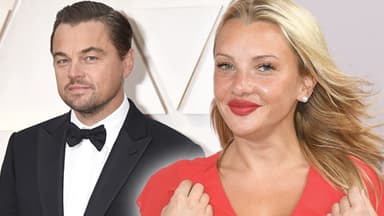 Leonardo DiCaprio und Evelyn Burdecki glücklich