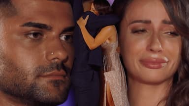 Jennifer Saro und Adrian Alian weinen im "Bachelorette"-Finale