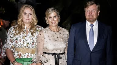 Prinzessin Amalia mit ihren Eltern Königin Maxima und König Willem-Alexander