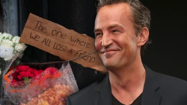 Trauer um "Friends"-Star Matthew Perry - Schild mit "The one where we all lost a friend"