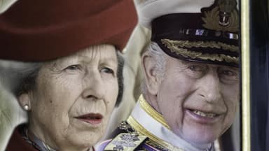 Prinzessin Anne und ihr Bruder König Charles III. 