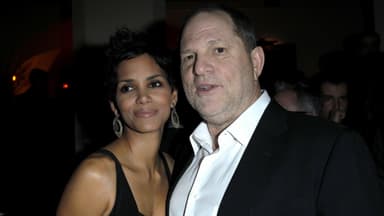 Halle Berry und Harvey Weinstein beim Oscar-Dinner von Harvey Weinstein und Dior im Chateau Marmont am 23. Februar 2011