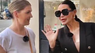 Djamila Rowe und Kandidatin Lisa aus Frankfurt bei "Shopping Queen"