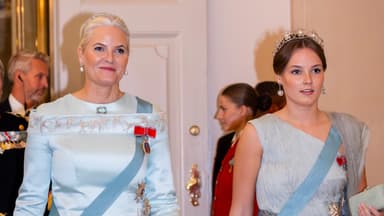 Prinzessin Mette-Marit und ihre Tochter Prinzessin Ingrid Alexandra. 