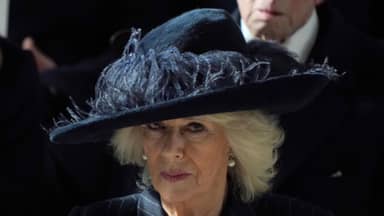 Königin Camilla bei einer Trauerfeier in Windsor, 2024.