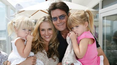 Charlie Sheen mit Exfrau Brooke Mueller und Töchter Lola und Sam Sheen