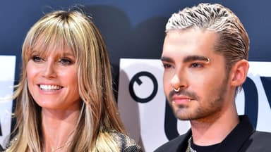 Heidi Klum und Bill Kaulitz auf dem roten Teppich