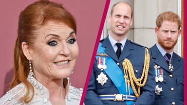 Sarah Ferguson, Prinz William & Prinz Harry