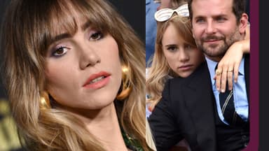 Suki Waterhouse traurig - im Hintergrund kuschelnd mit Bradley Cooper