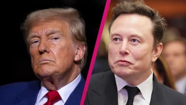 Collage Donald Trump und Elon Musk