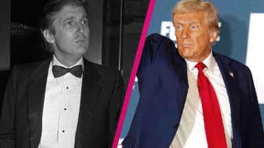 Donald Trump im Jahr 1983 und im Jahr 2014