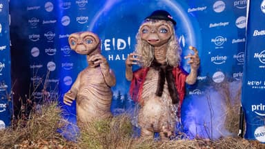 Heidi Klum und Tom Kaulitz als E.T.-Paar