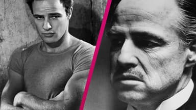 Marlon Brando in "Endstation Sehnsucht" und "Der Pate"