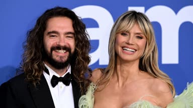 Tom Kaulitz und Heidi Klum strahlen