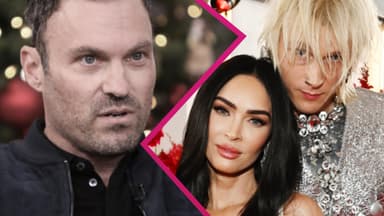 Brian Austin Green, Megan Fox, Machine Gun Kelly; Collage