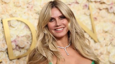 heidi klum golden globes 2025