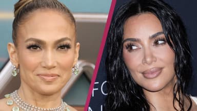 Jennifer Lopez und Kim Kardashian Collage