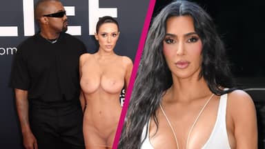 Collage Kanye West und Kim Kardashian