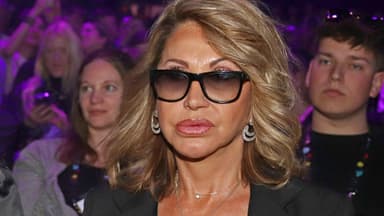 Carmen Geiss guckt ernst mit Sonnenbrille 