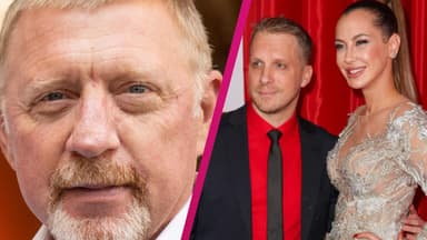 Boris Becker, Sandy Meyer-Wölden & Oliver Pocher; Collage