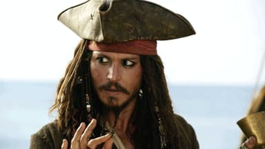 Johnny Depp als Captain Jack Sparrow in "Fluch der Karibik"