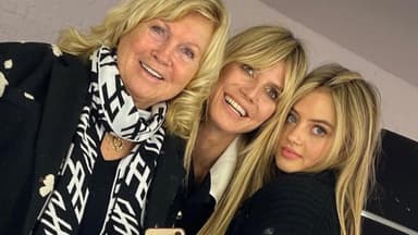 Heidi Klum mit ihrer Mutter und Tochter Leni