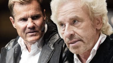 Dieter Bohlen und Thomas Gottschalk gucken sich zornig an