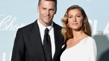 Tom Brady und Gisele Bündchen posieren zusammen