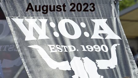 Wacken Schriftzug auf Plane August 2023