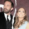 Ben Affleck und Jennifer Lopez gucken in entgegen gesetzte Richtungen