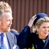 Máxima der Niederlande und Willem-Alexander kämpfen mit dem Wind