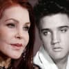 Priscilla Presley und Elvis Presley traurig