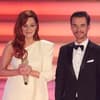 Andrea Berg und Florian Silbereisen zusammen auf der Bühne.