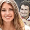 Cathy Hummels lacht, Cathy umarmt Mats Hummels