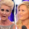 Helene Fischer guckt skeptisch und Desiree Nick schaut empört - Collage