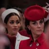 Herzogin Meghan und Prinzessin Kate während eines Gottesdienst in der Westminster Abbey.