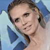 Heidi Klum mit offenem Mund