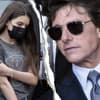 Suri Cruise mit Mundschutz, Tom Cruise ernst