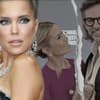 Sylvie Meis ernst, Im Hintergrund Sylvie und Niclas Castello mit Trennungsriss