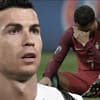 Cristiano Ronaldo guckt geschockt und weint