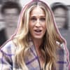 Sarah Jessica Parker schaut überrascht, im Hintergrund sind Cathy Ang und Niall Cunningham verschwommen