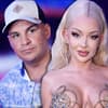 Pietro Lombardi und Katja Krasavice am Set von DSDS