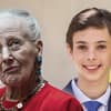 Königin Margrethe von Dänemark und ihr Enkel Graf Henrik. 