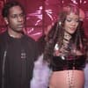 Rihanna und A$AP Rocky auf einer Party