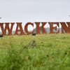 Wacken Schriftzug auf Wiese